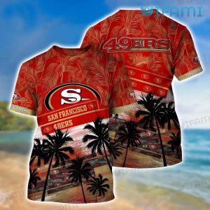 49ers Hawaiian Shirt Coconut Tree San Francisco 49ers Gift