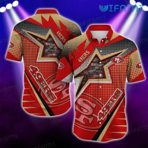 49ers Hawaiian Shirt Dot Pattern San Francisco 49ers Gift