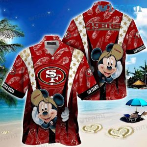 49ers Hawaiian Shirt Mickey Mouse San Francisco 49ers Gift