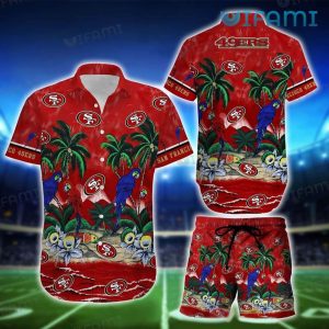 49ers Hawaiian Shirt Parrots San Francisco 49ers Gift
