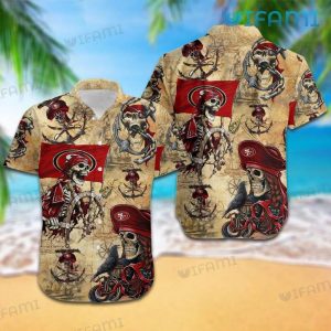 49ers Hawaiian Shirt Pirates San Francisco 49ers Gift