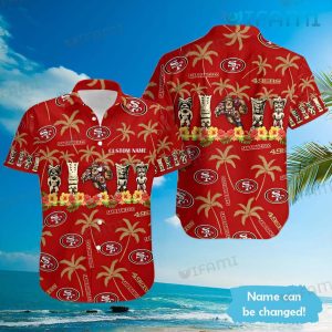 49ers Hawaiian Shirt Tribal Mascot San Francisco 49ers Gift