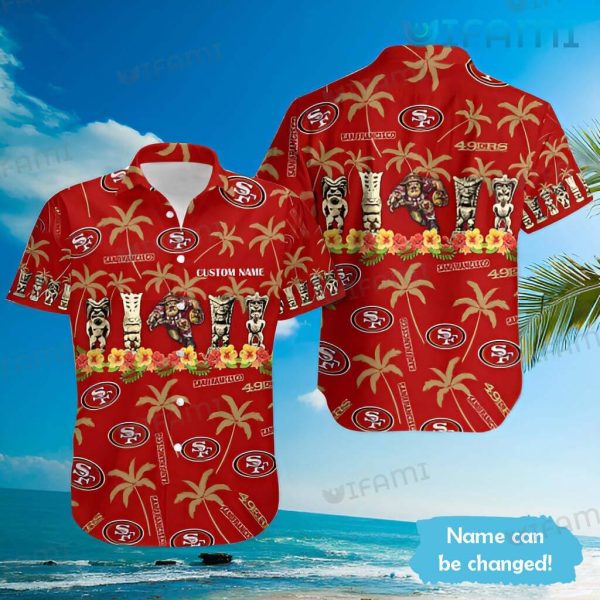 49ers Hawaiian Shirt Tribal Mascot San Francisco 49ers Gift