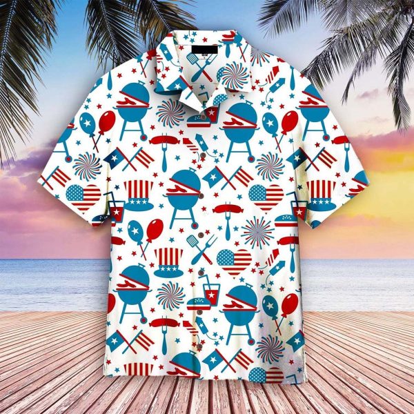 4th Of July Aloha Hawaiian Shirt For Men Women