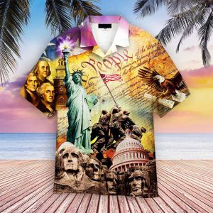 4th Of July God Bless America Hawaiian Shirt For Men Women