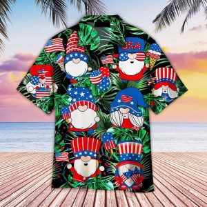 4th Of July Happy Independence Day Gnomes Dancing Hawaiian Shirt
