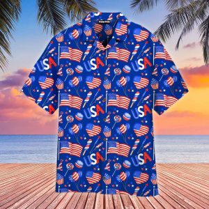 4th Of July Independence Day America Festive Hawaiian Shirt For Men Women