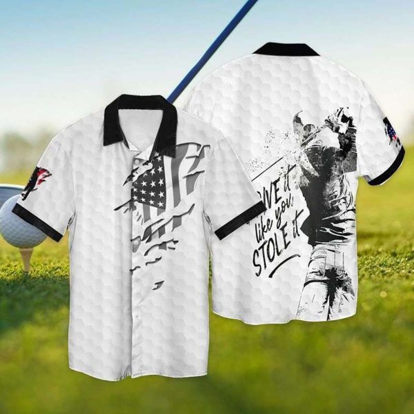 4th Of July Independence Day America Golf Hawaiian Shirt
