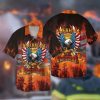4th Of July Independence Day American Firefighter Eagle Hawaiian Shirt For Men Women