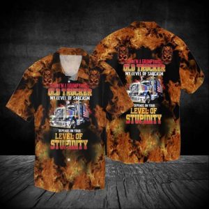 4th Of July Independence Day Firefighter  Hawaiian Shirt