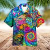 80s Hawaiian Shirt Hippie Peace Love 80s Hawaiian Shirt