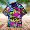 80s Hawaiian Shirt I Love The 80s Colorful Hawaiian Shirt