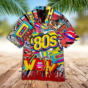 80s Hawaiian Shirt Love The 80s Party Hawaiian Shirt