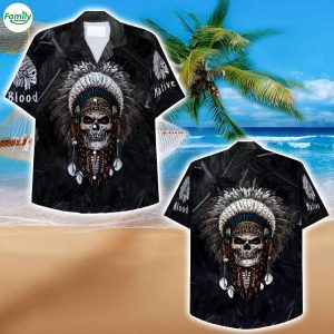 Aboriginal Skull Hawaiian Shirt