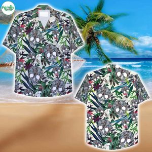 Abstract Skull Hawaiian Shirt