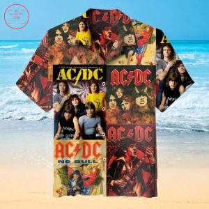 Acdc Rock Band 1987 Music Festival Hawaiian Shirt