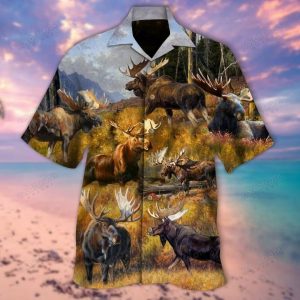 Advice From A Moose – Spend Time In The Woods Hawaiian Shirt