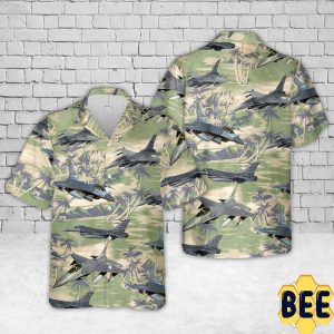 Air Force General Dynamics F-16 Fighting Falcon Trending Hawaiian Shirt-1
