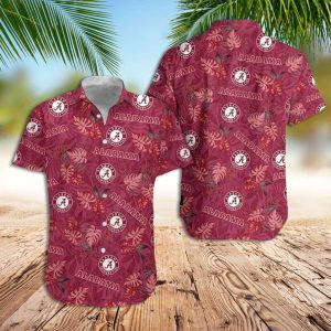 Alabama Hawaiian Shirt Alabama Palm Leaves Hawaiian Shirt
