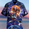 Alien Skull Aloha Hawaiian Shirt Colorful Short Sleeve Summer Beach
