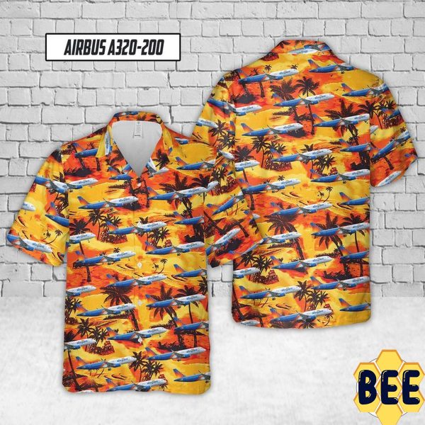Allegiant Airbus A320-200 Trending Hawaiian Shirt-1