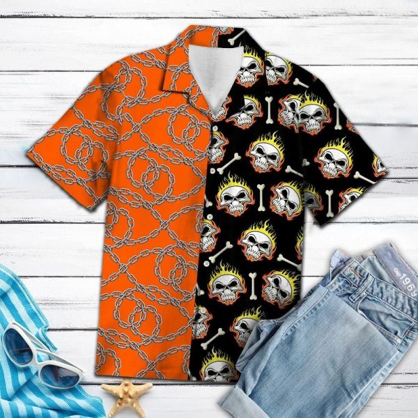 Aloha Shirt Skull Bones– Hawaiian Shirt
