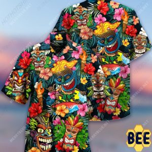 Aloha Tiki Tiki Awesome Trending Hawaiian Shirt-1