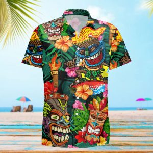 Aloha Tiki Tiki Hawaii Shirt-1