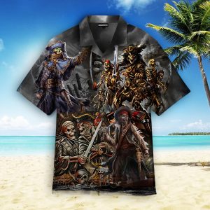 Amazing Pirate Skull Hawaiian Shirt For Men Women Adult Hw4967-1
