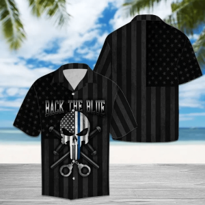 Amazing Police Skull Hawaiian Shirt