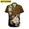 Amazing Polynesian Golden Maori Tattoo Combo Trending Hawaiian Shirt-1