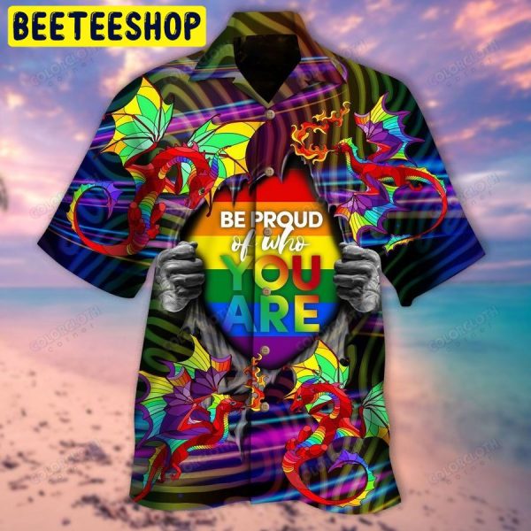 Amazing Rainbow Dragon Lgbt Unisex Trending Hawaiian Shirt-1