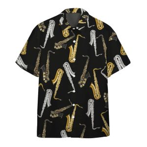 Amazing Saxophone 3d All Over Printed Hawaiian Shirt