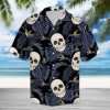Amazing Skull And Tropical Leaves Hawaiian Shirt Summer Button Up For Men Women Couple