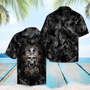 Amazing Skull Hawaiian Shirt Unisex Full Size Adult Colorfu