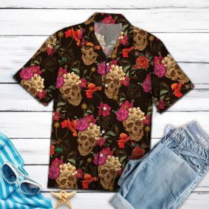 Amazing Skull Hawaiian Shirt Unisex Full Size Adult Colorful1