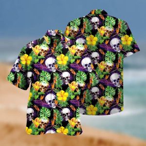 Amazing Skull Hawaiian Shirts V-1
