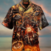 Amazing Skull Motorcycle Racing Hawaiian Shirt