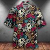Amazing Tattoo Skull And Crown Aloha Hawaiian Shirt