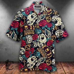 Amazing Tattoo Skull And Crown Aloha Hawaiian Shirts-1