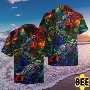 Amazing Turtle Hippie Trending Hawaiian Shirt-1