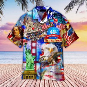 America Eagle Victory Independence Day 4th Of July Hawaiian Shirt
