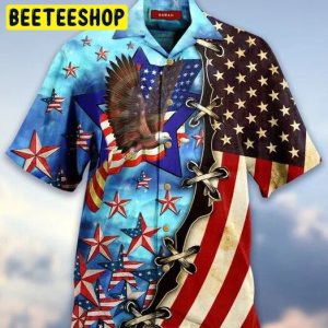 America Flag 3d Trending Hawaiian Shirt-1