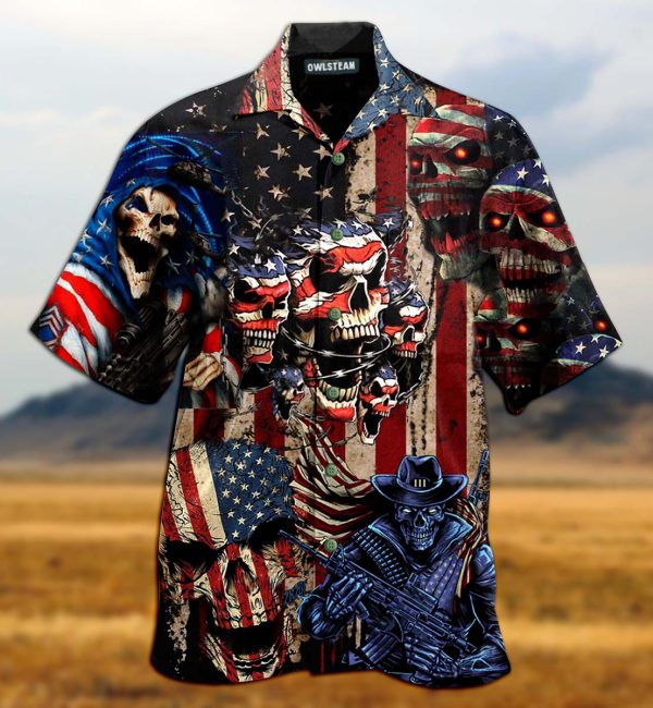 America Skull Pride Edition – Hawaiian Shirts