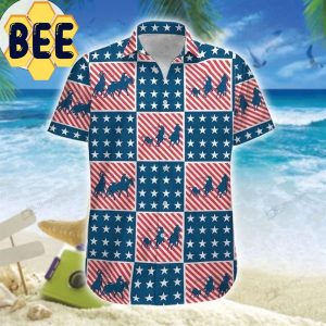 America Team Roping Hawaiian Shirt-1