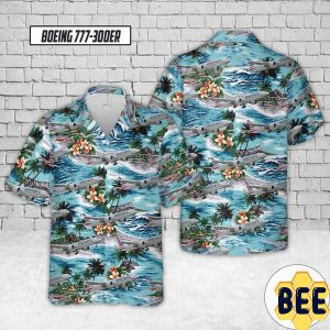 American Airlines Boeing 777-300er Trending Hawaiian Shirt-1