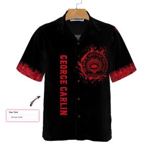 American Chief With Skull Face Custom Hawaiian Shirt