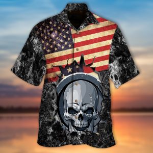 American Skull Flag Hawaiian Shirt – Mc035-1