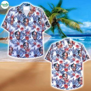 American Skull Hawaiian Shirt