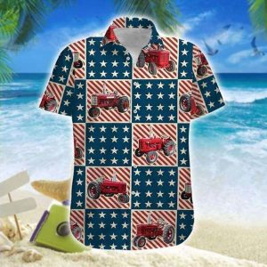 American Tractor 4th Of July Hawaiian Shirt For Men Women